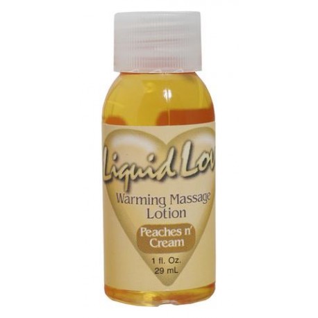 Liquid Love Warming Massage Liquid Peaches N Cream - 1 oz.
