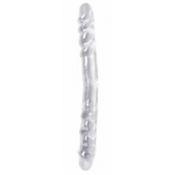Basix Rubber Works - 16-inch Double Dong - Clear