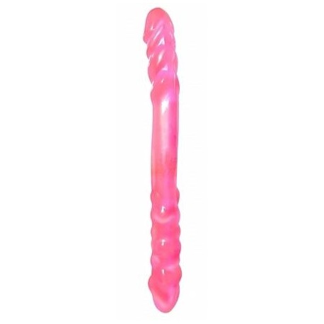 Basix Rubber Works - 16-inch Double Dong - Pink