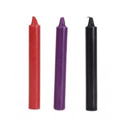 Japanese Drip Candles Set Of 3 - Assorted Colors