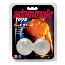 Adam Male Toys Cock N Load Cock Rings - Clear