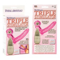 The Ultimate Triple Stimulator Flexible Dong With Cock Ring 
