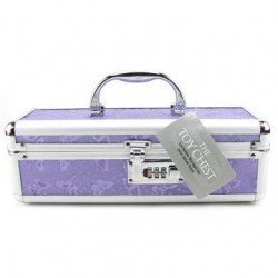 Lockable Vibrator Case - Purple