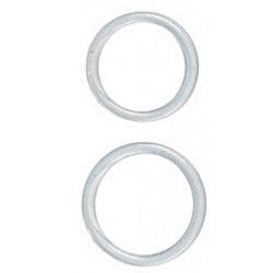 Silicone Rings Large/X-Large - Clear