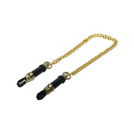 Deluxe Adjustable Nipple Clamps - Gold 