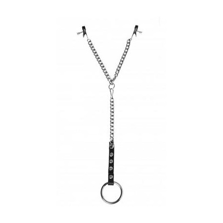 Penitentiary Nipple Clamps and Cockring Set 